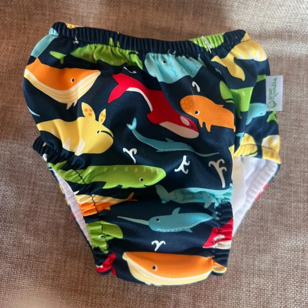Green Sprouts‎ Baby Reuseable Swim Diapers New Size 6 mo 10-18lbs